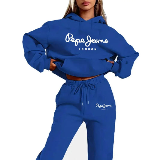 Daily special offer: Simple women's long sleeved sportswear, fashionable women's sports pants, casual outdoor sports hoodie