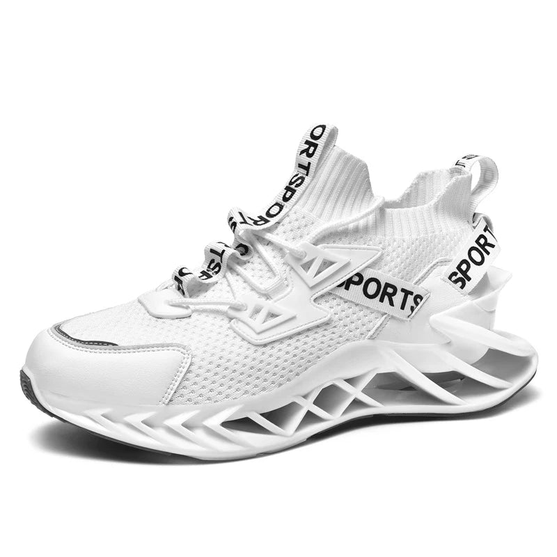 2025 new design blade fashion sneakers custom men's sports running shoes non-slip buffer large size breathable