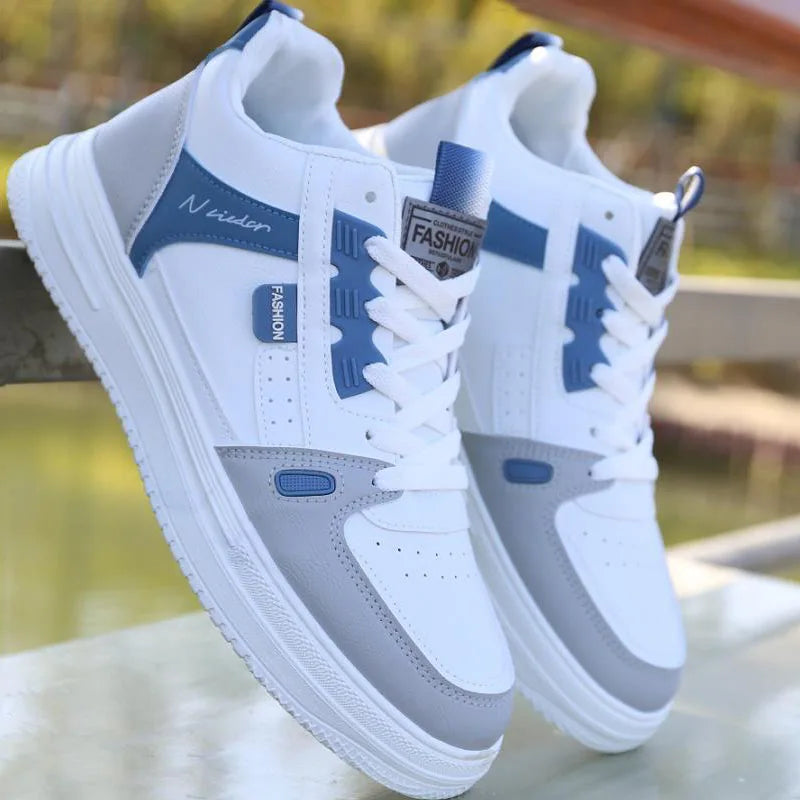 2025 New Brand Flats Shoes Men Casual Skateboarding Shoes High Top Sneakers Sports Shoes Breathable Street Shoes Chaussure Homme